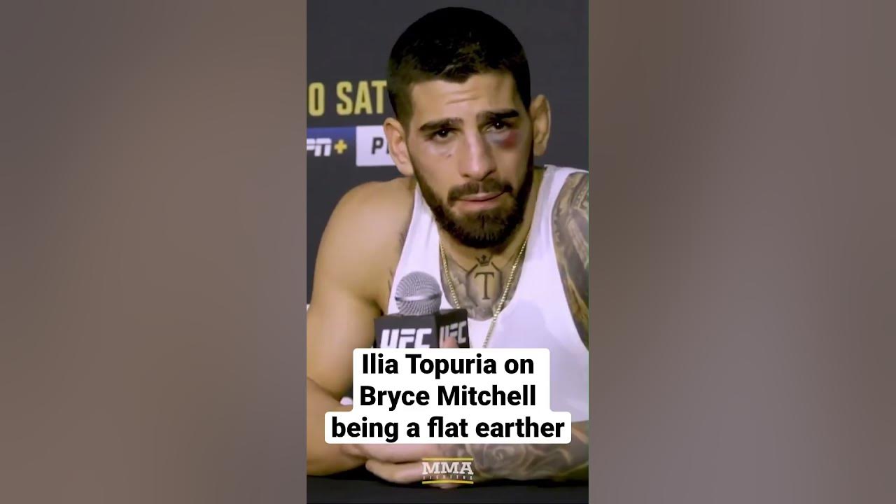 Ilia Topuria on Bryce Mitchell being a flat earther   #flatearth #brycemitchell #ufc282