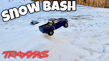RC Snow Bashing | Traxxas Slash and Rustler