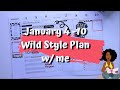 Wild Style Inspired Plan with me | Happy Planner Classic Spread| January 4-10