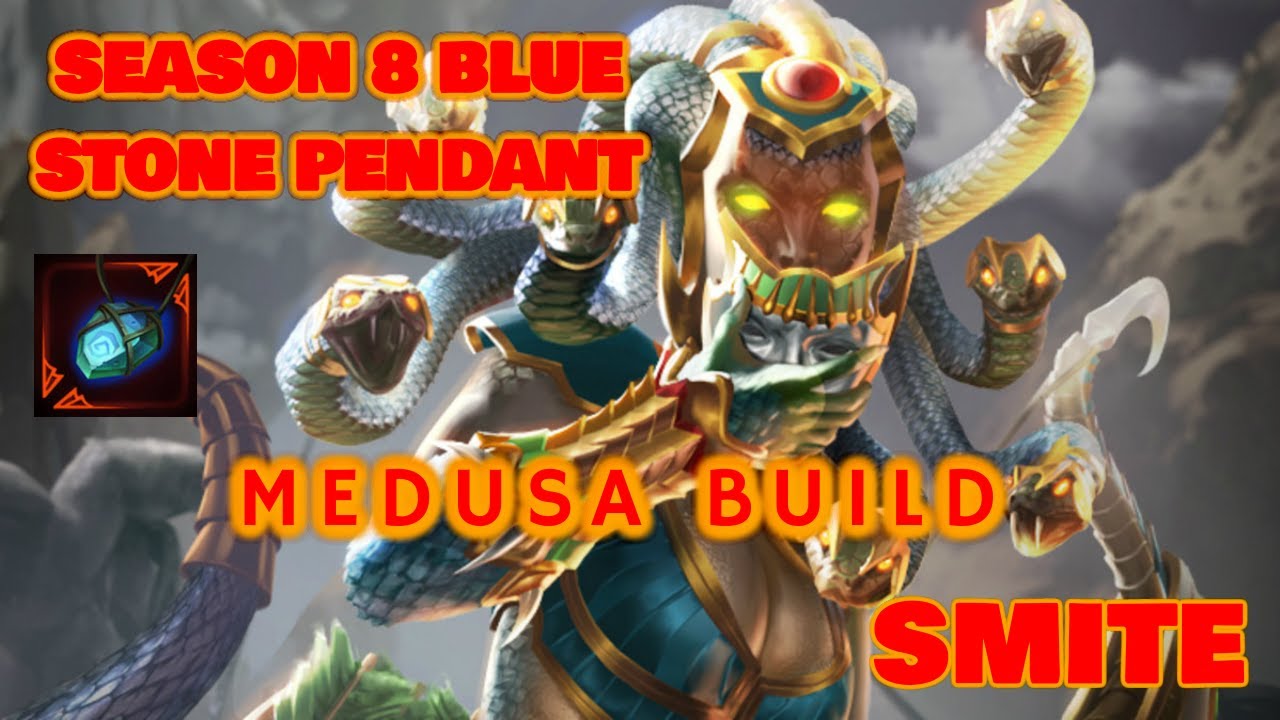 Smite Medusa Season 8 Blue Stone Pendant