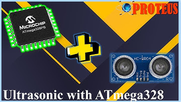 How to interface ultrasonic sensor with Atmega328p in proteus  in hindi | #proteus#ultrasonic#atmega