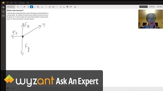 Tension to pull a sled at constant velocity screenshot 1