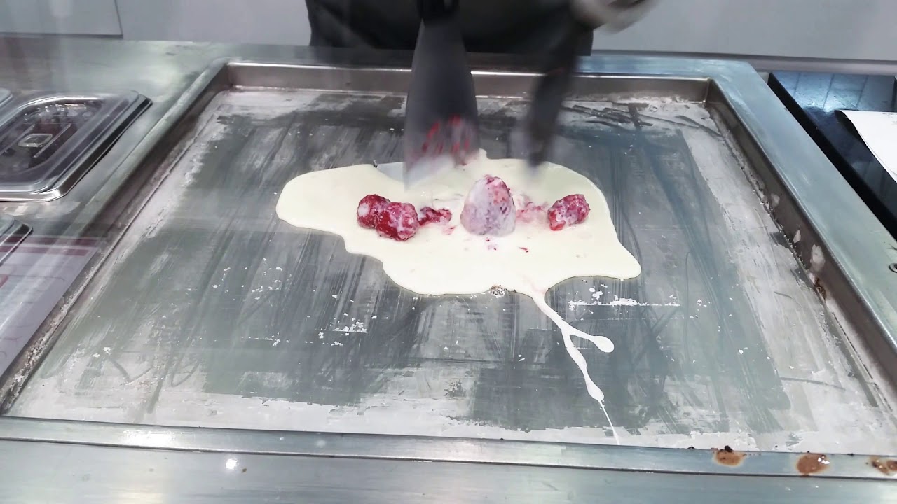 Helado a la plancha - YouTube