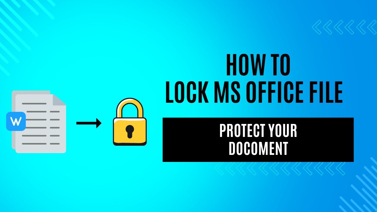 How to lock ms office file and lock your docoment youtube