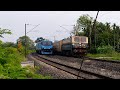 Blue vs Classic Indian Train Crossing on Curved Track | Amazing Rail Action 2026