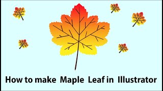 How to make Maple Leaf in Adobe illustrator.#graphicdesign #ourskillcreation .
