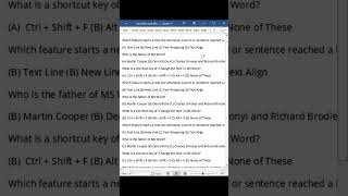 How we Change Data into MCQ Style in Word file #mswordtricks #mcq #msword #tricks #msoffice screenshot 5