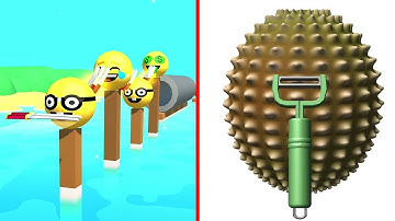 Flying Cut vs I peel Good Gameplay - Relaxing ASMR Slicing Video