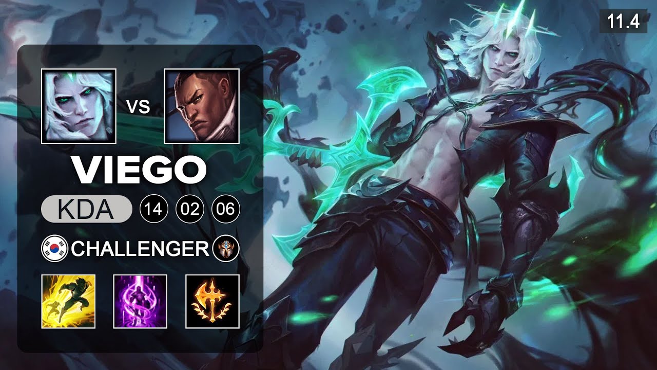 Viego Mid vs Lucian - KR Challenger Patch 11.4