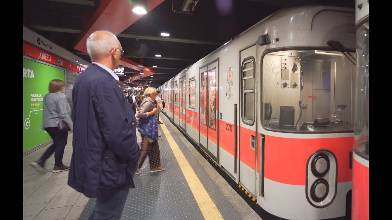 Italy, Milan, metro ride from Loreto to Lima
