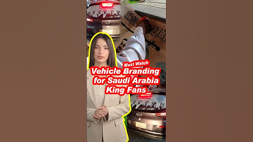 Vehicle Branding for Saudi Arabia King Fans 🔥 by new sign advertising #ytshorts #trending #viral