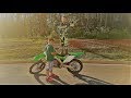 10 year old kid rides the kx 450f! This bike is powerful!