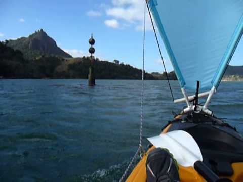 DIY Home Made Kayak Sail, Northland, New Zealand - YouTube