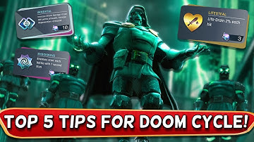 Re- farming Mastery Points | Getting Defeated | Best Power Ups | Top 5 Tips For Doom Cycle! | MCOC