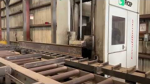 Ficep Excalibur 12 CNC Single Spindle Traveling Column Drill