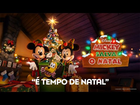 ESPECIAL DE NATAL Pintar Desenho Árvore de Natal do Mickey e da