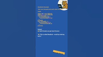 #19 Java Interview Preparation Q&A. Deadlock Example, Can two threads lock each other forever? #java
