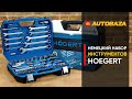 Набор инструментов для ремонта автомобиля. Набор инструментов Hoegert HT1R425. Ручной инструмент.