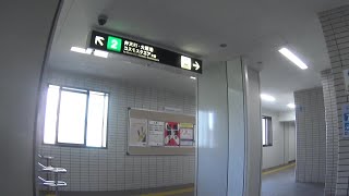 車いす道中記 九条駅乗り換え 阪神なんば線→大阪メトロ中央線コスモスクエア駅行き普通列車 大阪市西区編