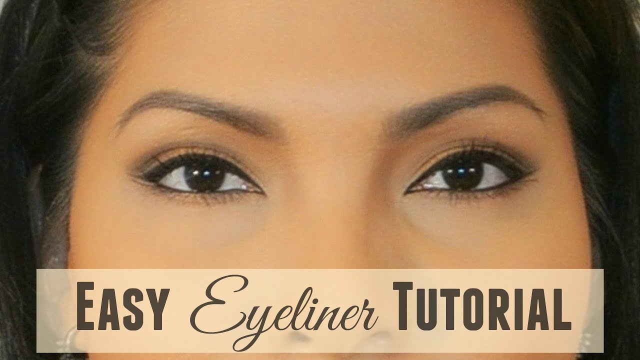 Easy Eyeliner Tutorial for Beginners - YouTube