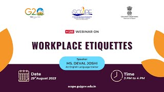 Webinar on Workplace Etiquettes