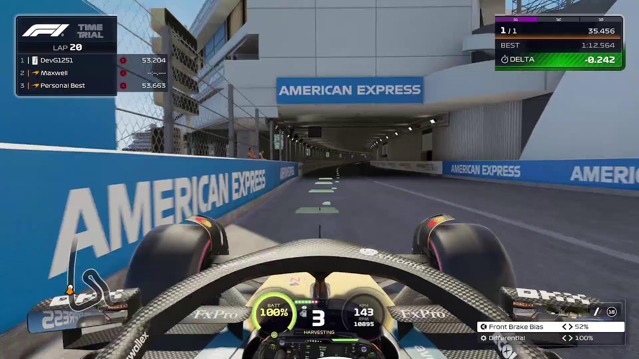 F1 25 Monaco Time Attack no assists