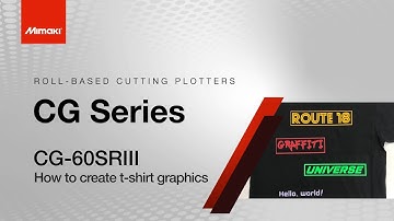 CG-60SRIII Application: How to create t-shirt graphics
