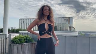 Top Plissé Noir Pantalon Jack Plissé