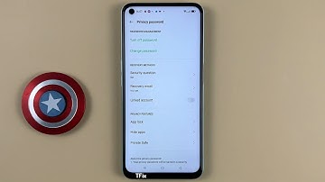How to change and disable the app lock password on OPPO A52 Android 11
