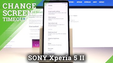 How to Activate Sleep Time of Sony Xperia 5 II – Adjust Screen Timeout