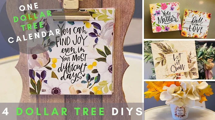 Calendar Craft DIYS you can give as GIFTS (OR SELL!!) / DIY DOLLAR TREE Calendar Crafts / GIVEAWAY