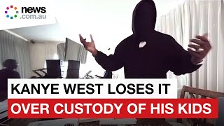 Kanye West demands to see his children in chaotic livestream
