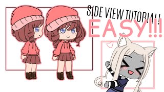 Side View Gacha Tutorial Easy Peasy Uwu Gachamake Templates In Description Youtube