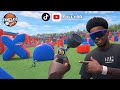 I PLAYED WITH THE NEW PAINTBALL GUN IN GYMCLASSVR ( WATCH NOW )