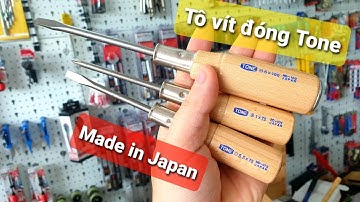 Tô vít đóng cán gỗ TONE PD-001 MD-075 MD-100 Made in Japan