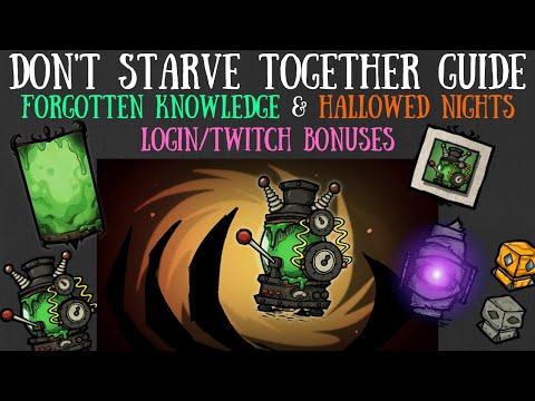 The Terrible Ooze Machine & Forgotten Knowledge Login Bonus Skins - Don't Starve Together Guide