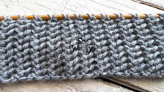 How to knit the Turkish stitch: Super easy lace in one row! (identical on both sides)  So Woolly