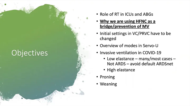 COVID19 Vent Management For Anesthesia I