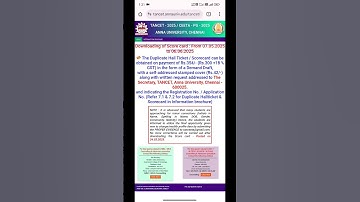 TANCET 2025 || SCORE CARD MISSING AH ?  || HALL TICKET MISSING || MBA MCA ME MTECH #tancet2025