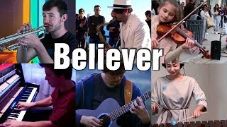 Vignette de la vidéo "Who Played It Better: Believer by Imagine Dragons (trumpet, sax, violin, piano, guitar or marimba)"