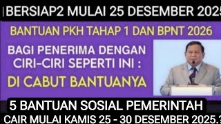 Download Lagu BERLAKU MULAI TGL 25 DESEMBER 2025 KPM PKH BPNT CIRI2 INI DICABUT BANSOSNYA + INFO 5 BANSOS CAIR DES MP3