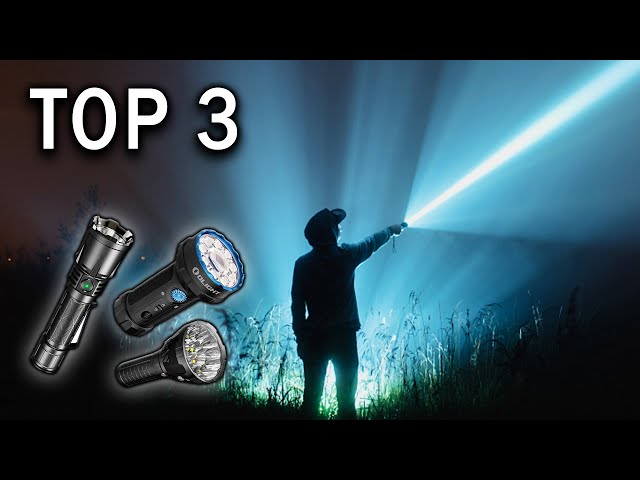 Lampe torche LED extrêmement puissante, 3000 lumens, rechargeable