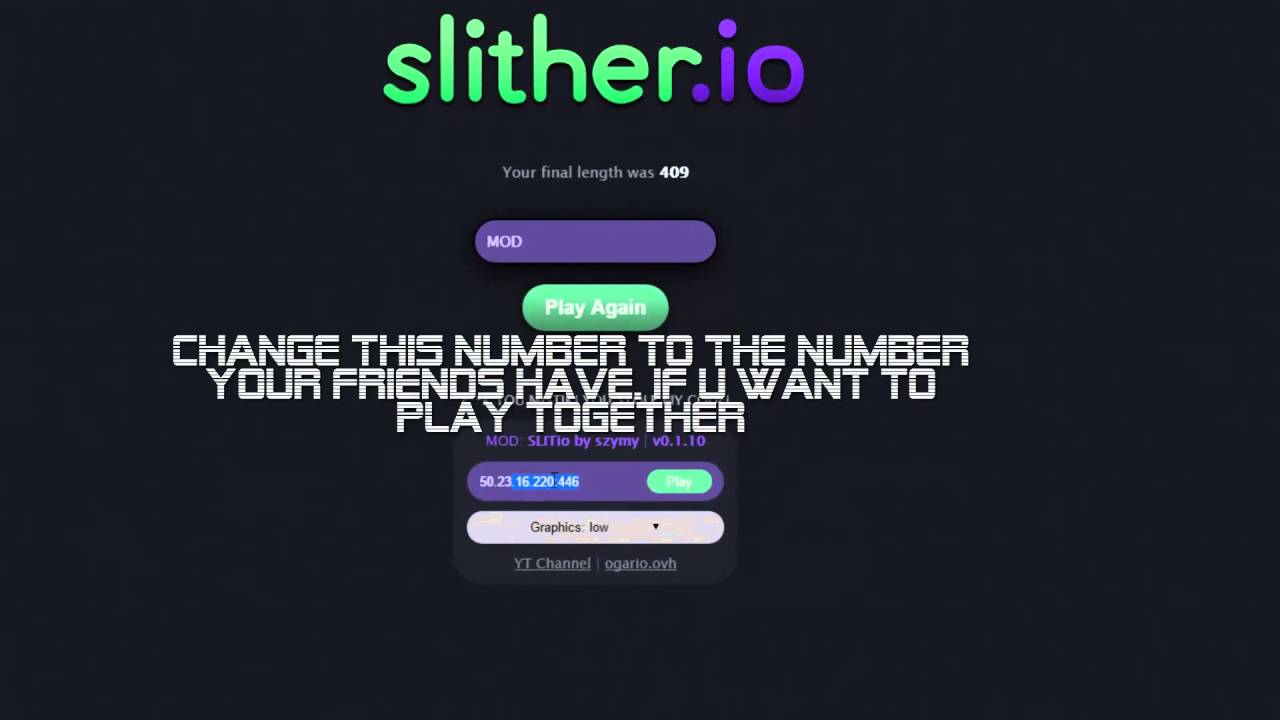 How To Join Your Friend In, Slither.io, Tutorial, Easy