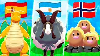 ¡ELIGIENDO POKÉMON INICIALES POR PAÍS DEL MUNDIAL! ❗🏆