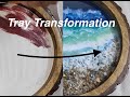 This is how I transformed normal tray | Resin Art | DIY
