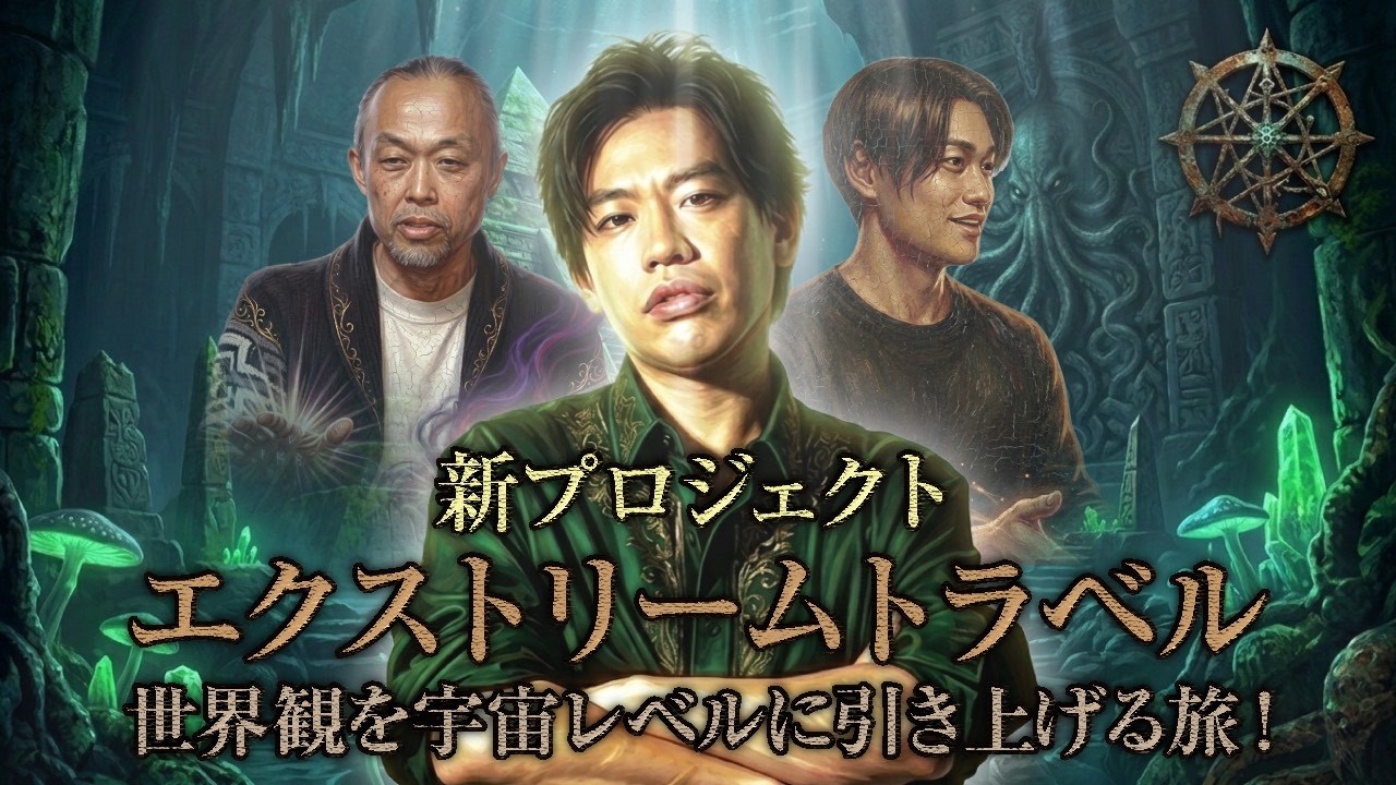 新プロジェクト始動！世界観を宇宙レベルに引き上げる旅、「エクストリームトラベル」！