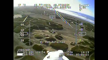 FPV OSD test flight