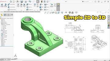 SolidWorks Tutorial: Convert 2D Drawing into 3D Model