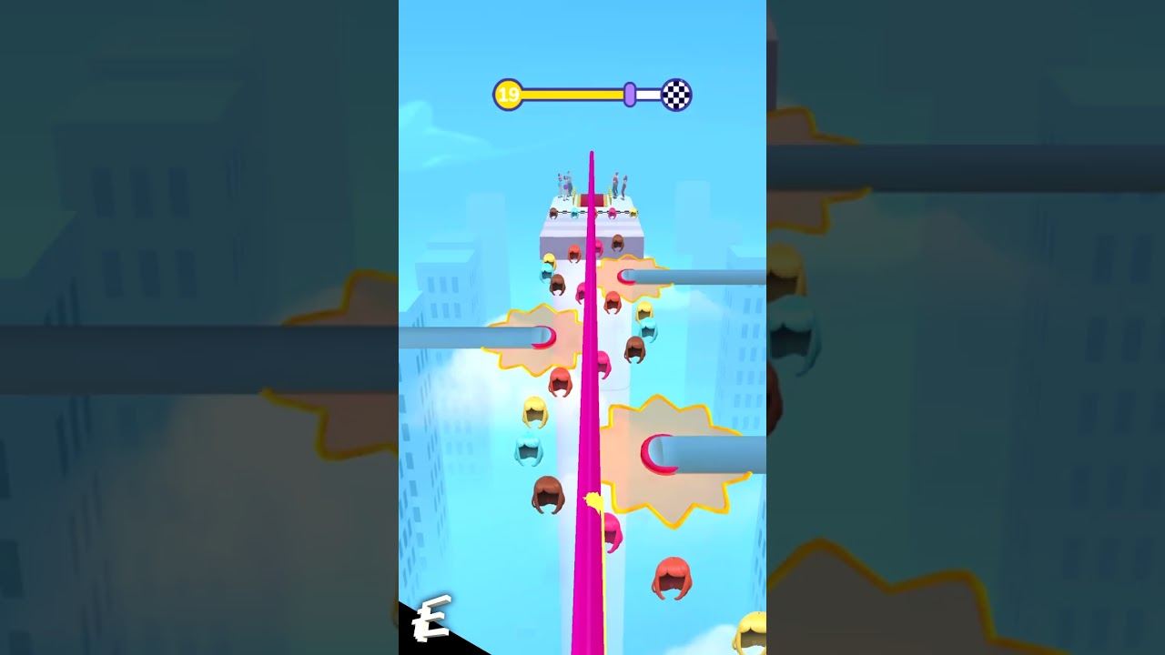 Dangerous Hair Collecting! 😂 - Hair Rush iOS Gameplay 