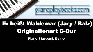 Er heisst Waldemar (Balz / Jary Cover) Playback Instrumental Demo Originaltonart C-Dur